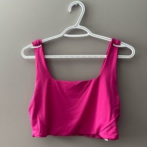 Second Skin Fuchsia Crop Top